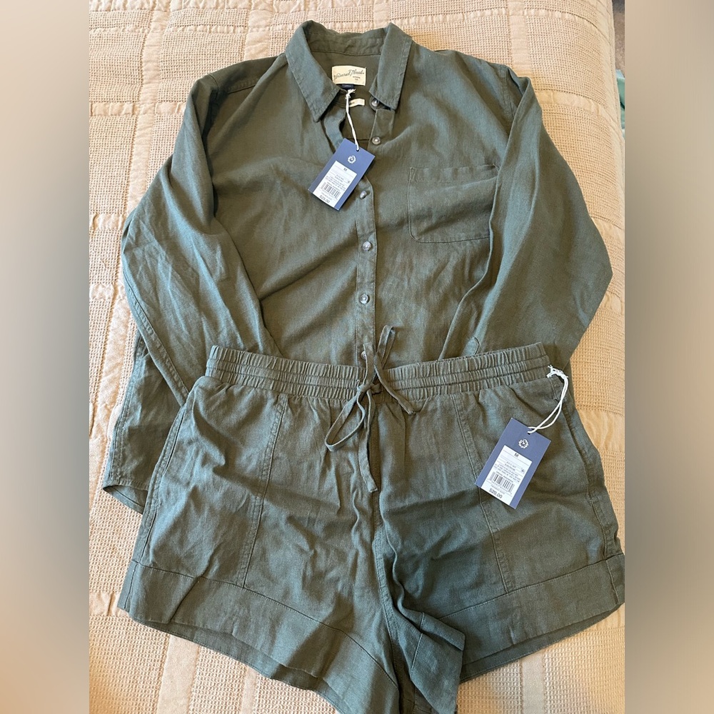 Target Linen Shirt/Short Set